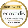 Sharp Electronics GmbH - EcoVadis Rating Gold Oct 2024