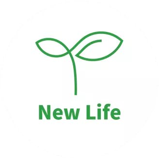 Sharp New Life sticker